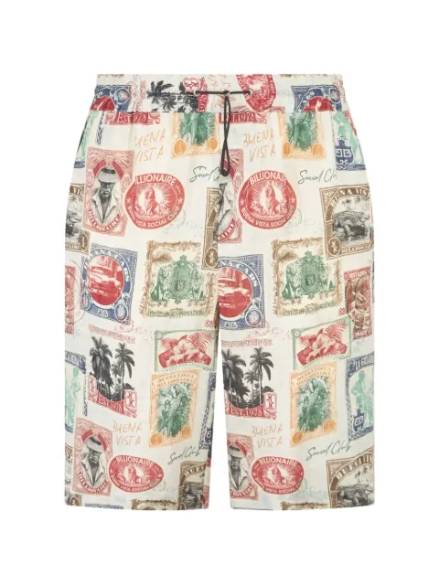 Billionaire printed shorts Neutrals IAFCMRT1719BTE048N