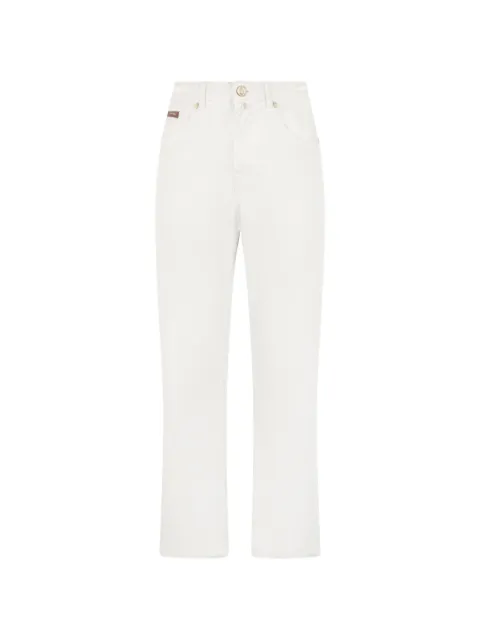 Billionaire BB monogram straight-leg jeans White IAFCMDT4342BTE001N