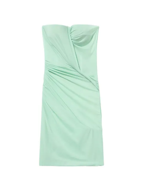 Blumarine twisted strapless jersey dress Blue 22A752A