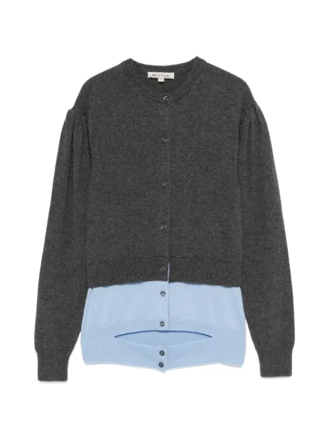 MERYLL ROGGE puff-sleeve cardigan Grey K100100WR26