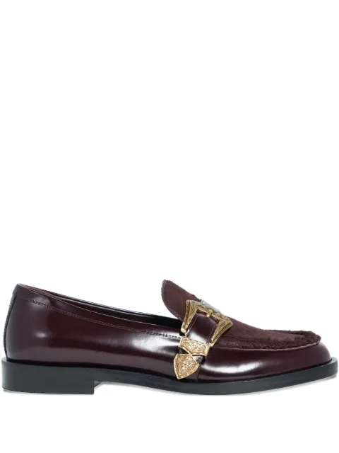 Roberto Festa Lira pony-skin buckle loafers Brown LIRASPAZZOLATOTANNICO