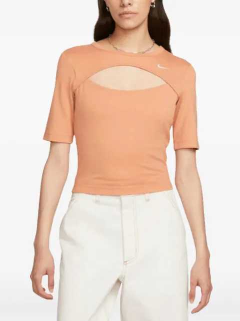 Nike NSW Essential cut-out logo T-shirt Orange FB8282