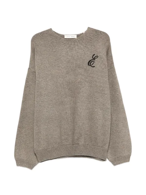 FEAR OF GOD ESSENTIALS embroidered sweater Neutrals 192HO254332F