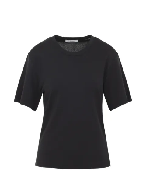 LEMAIRE rib T-shirt in jersey Black TS0002LJ1016