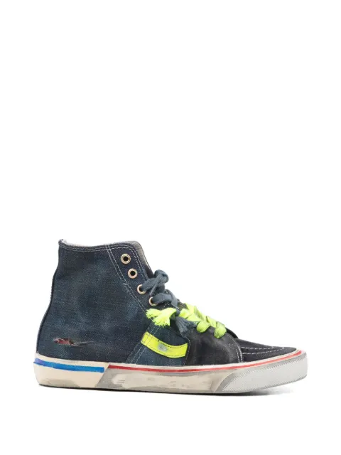 PAUL EASTERLIN Caly Star colourblock high-top sneakers Blue CS015DBCALYSTAR