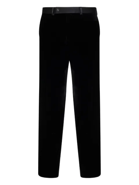 FENDI tailored cotton trousers Black FB1089AVY1