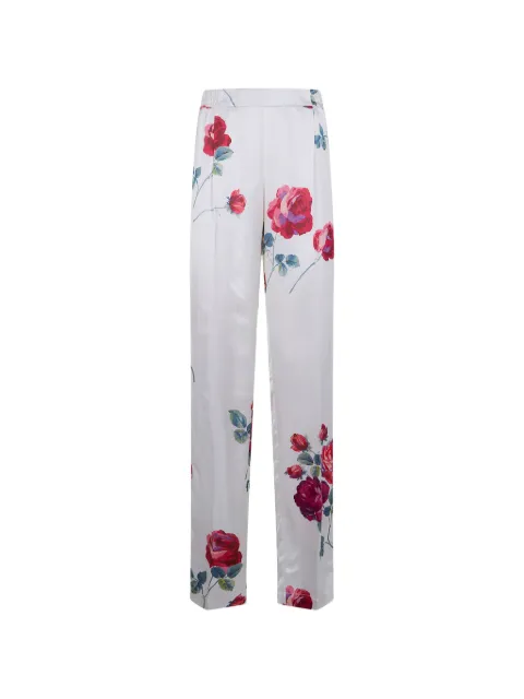 Nº21 floral trousers White B0615286