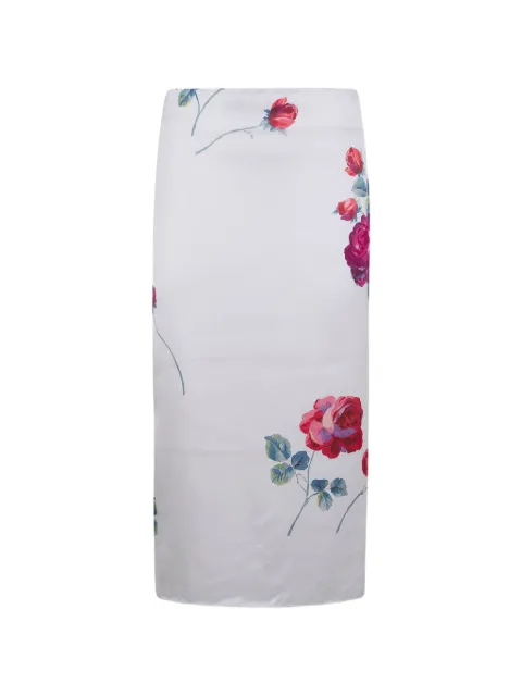 Nº21 floral-print midi skirt White C0335286