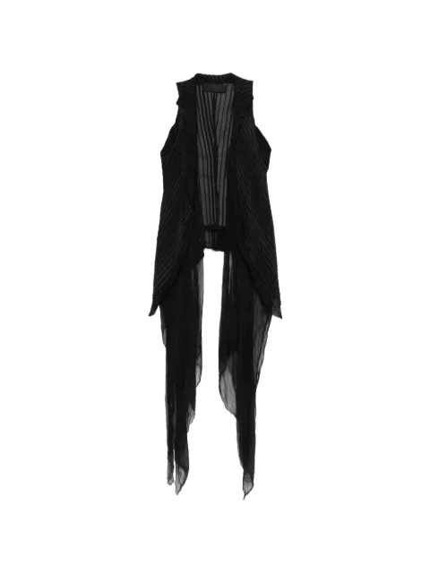 Marc Le Bihan black sleeveless vest Black 12608