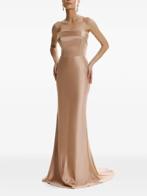 FRAMBOISE Dhara strapless maxi dress Neutrals DHARA