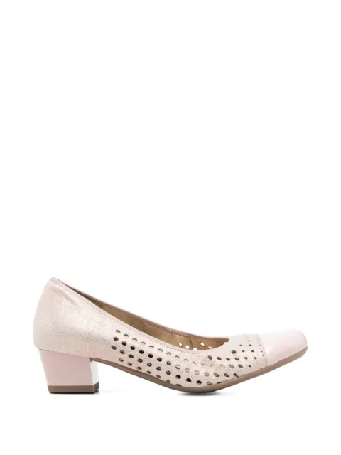 ARA perforated cap-toe pumps Pink 123580310
