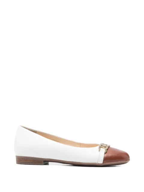 ARA chain-detail ballet flats White 123134205