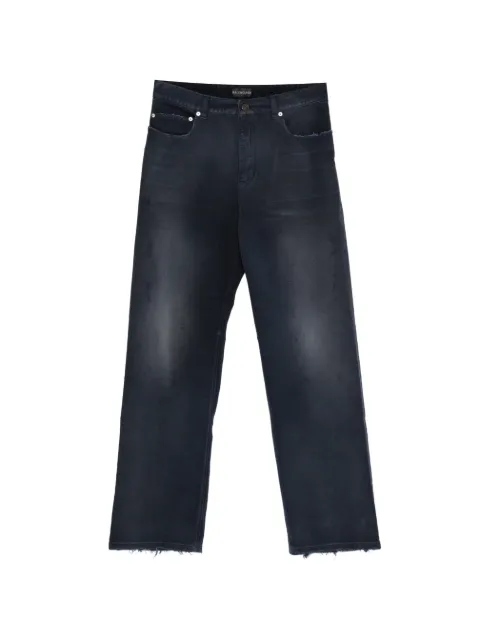 Balenciaga Curved Knee Jellyfish five-pockets jeans Blue 857194TTW64