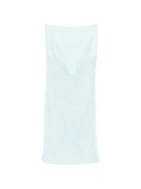 SIMKHAI elasticated-waistband midi skirt Blue 1263091K
