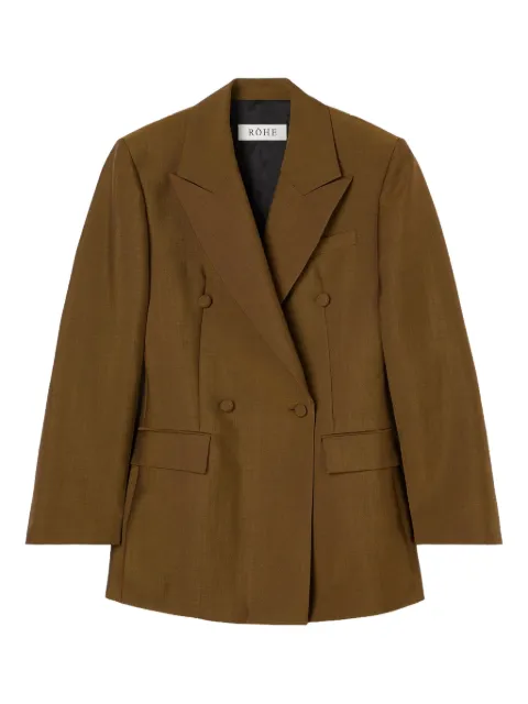 Róhe double-breasted blazer Brown 41811048