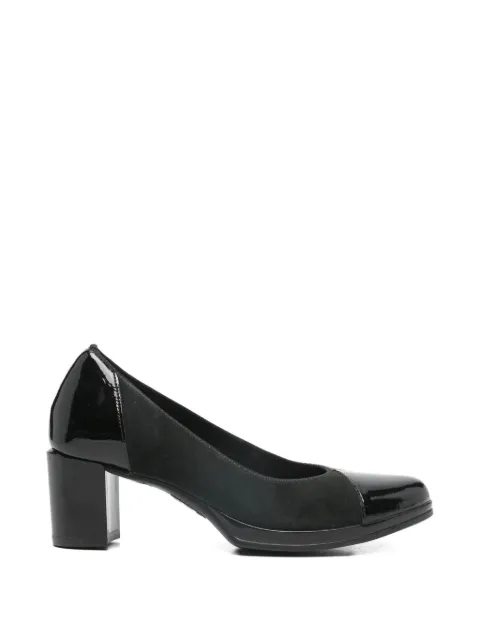ARA patent block heel pumps Black 122290901