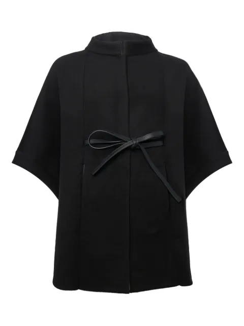 FRANZESE COLLECTION belted cape Black AJK16D980