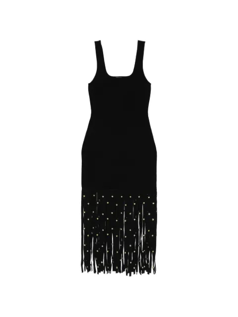 SIMKHAI fringed studded dress Black 1261183K