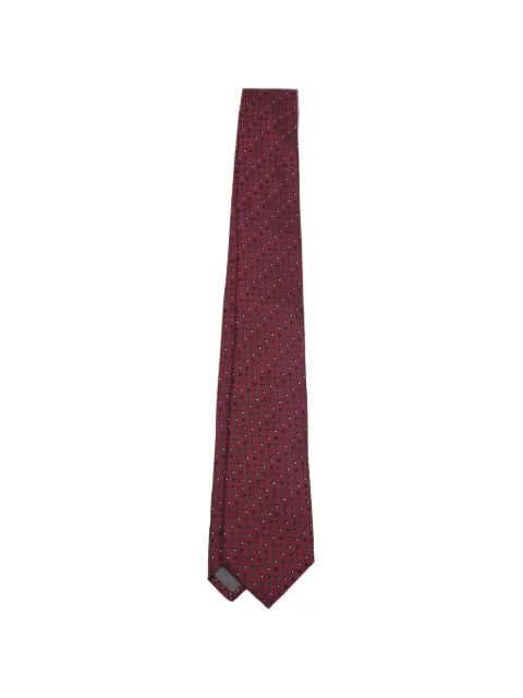 Brunello Cucinelli dotted tie Red MR8840018CJL06