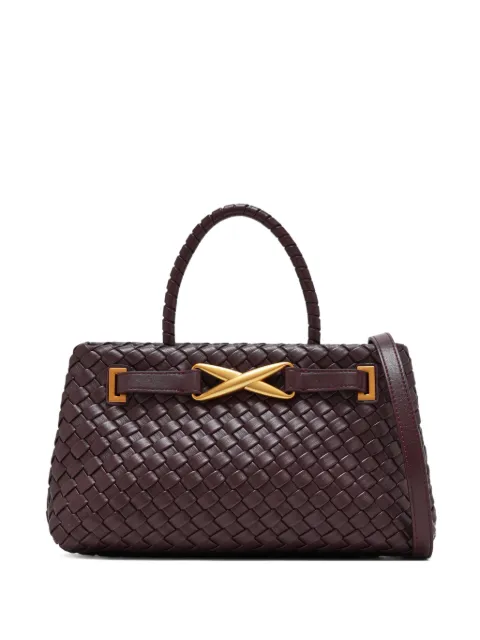 JW Pei Elora woven top-handle tote bag Brown 8T0214