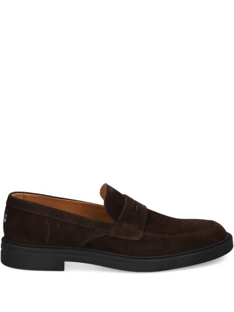 BOSS suede loafers with rubber sole Brown 50557671