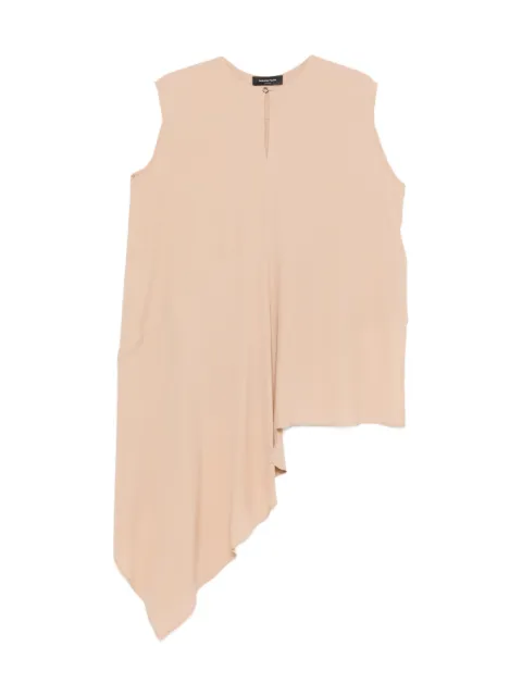 Fabiana Filippi asymmetric blouse Neutrals TPD266F288