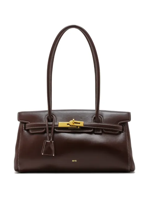 JW Pei Yara top-handle lock shoulder bag Brown 2T2673