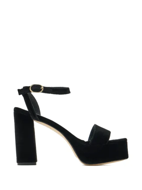 Andrea Gomez platform heeled sandals Black BECKA