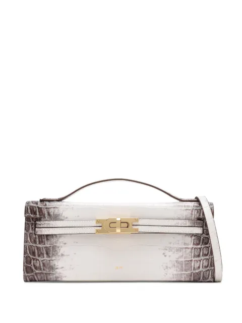 JW Pei croc-embossed cross body bag White 2T2762