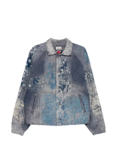 Kafeneo by TBF graphic-print jacket Blue KAF01405BLUE