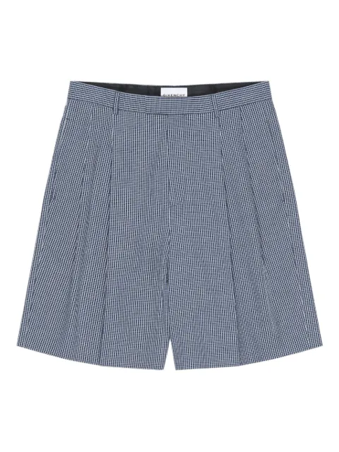 Givenchy check-pattern shorts Blue BM51PA16BG114