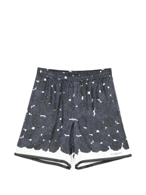 Givenchy floral-print bermuda shorts Blue BM51MT16DN499
