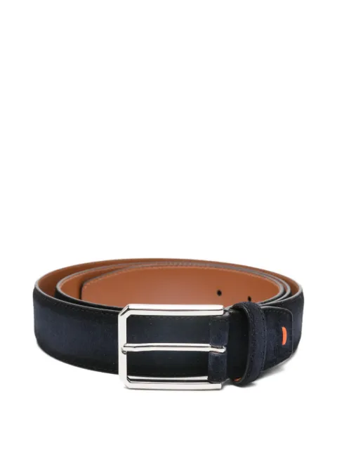 Santoni suede belt Blue CM35VC003B91EACD