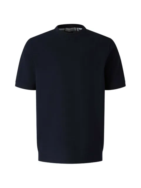Canali embroidered-logo T-shirt Blue T0931MJ02439