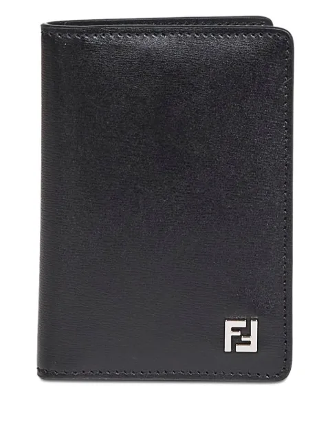 FENDI FF logo-plaque card holder Black 7M0349AVV6
