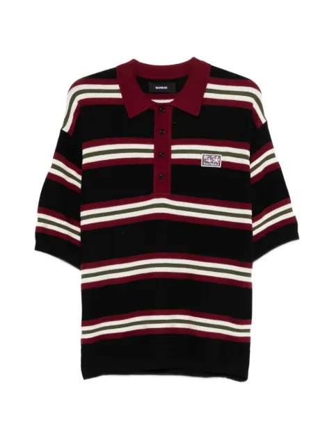 Nahmias striped polo shirt Black KW39CN10