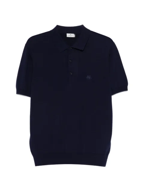ETRO embroidered polo shirt Blue MRKF0004AQ408