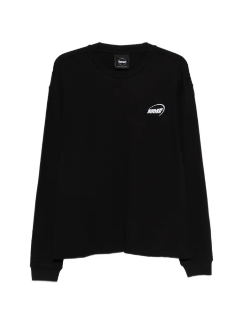 Boiler Room ribbed logo-print sweatshirt Black AW25LS01