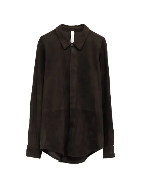 Lauren Manoogian suede buttoned shirt Grey HPS26T2688L119