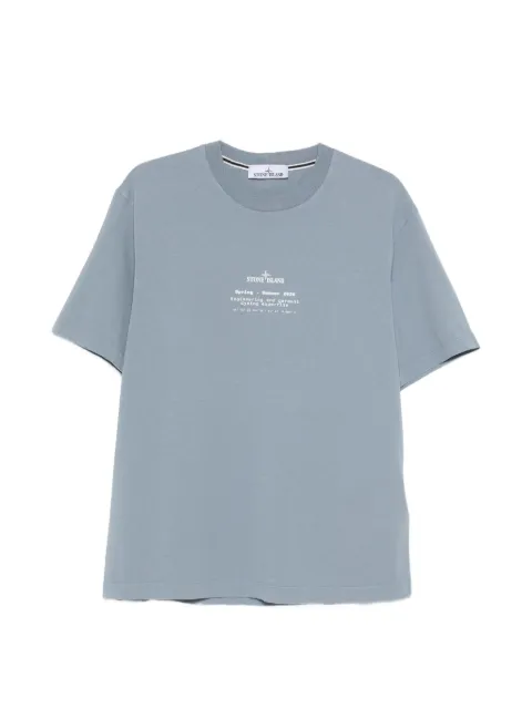 Stone Island Compass-motif T-shirt Blue L1S152100001S0285