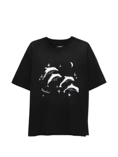 Nahmias dolphins-print T-shirt Black Y10T23N10