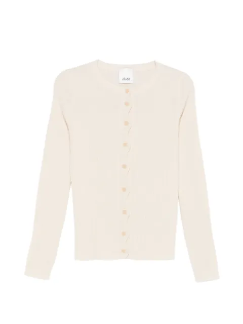 Allude ribbed cardigan Neutrals 26217030