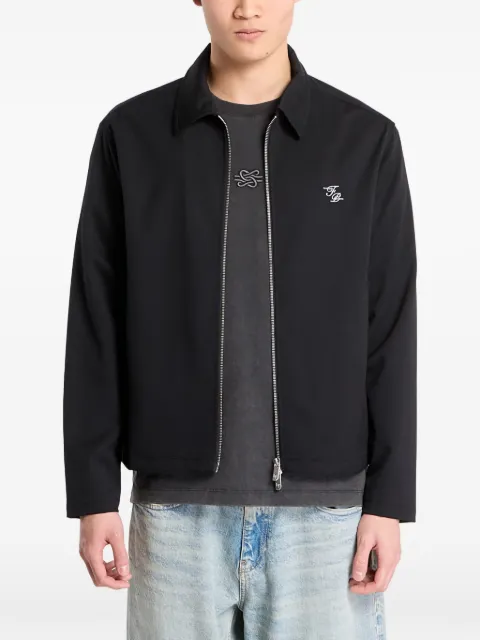 Filling Pieces twill embroidered coach jacket Black 422560500247BLACK