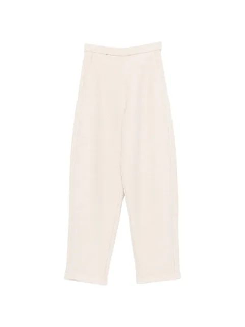 Max Mara textured elasticated-waist trousers Neutrals 2611781038600
