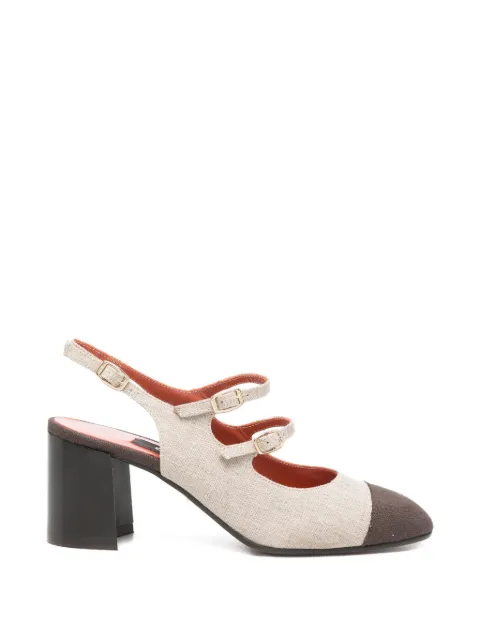 Carel Paris heel strap pumps Neutrals PAPAYA33335322