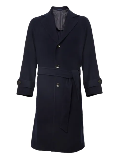 FRANZESE COLLECTION Stefano De Martino belted coat Blue 3J099AUTXAQVUI73