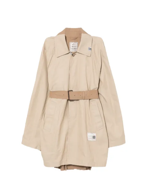 Maison MIHARA YASUHIRO belted trench coat Neutrals B16CT001