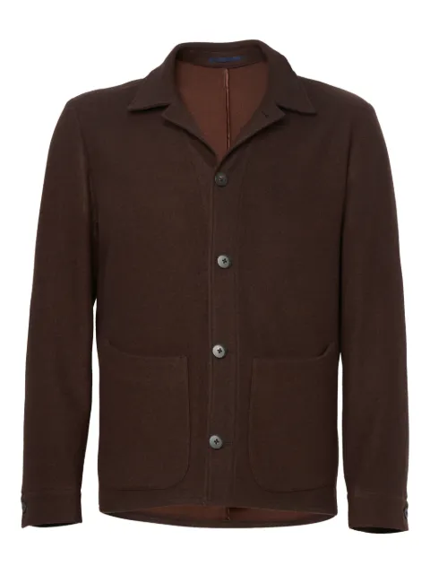FRANZESE COLLECTION wool overshirt Brown 2OSCRAATXAQVUI43