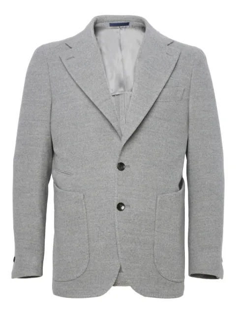 FRANZESE COLLECTION Stefano De Martino single-breasted blazer Grey 26U0ZUATXAQVUI21