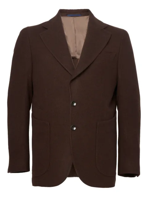 FRANZESE COLLECTION single-breasted blazer Brown 26U0ZUATXAQVUI43